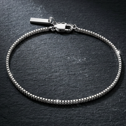 Cubed Serpentine Bracelet - 1.5 MM