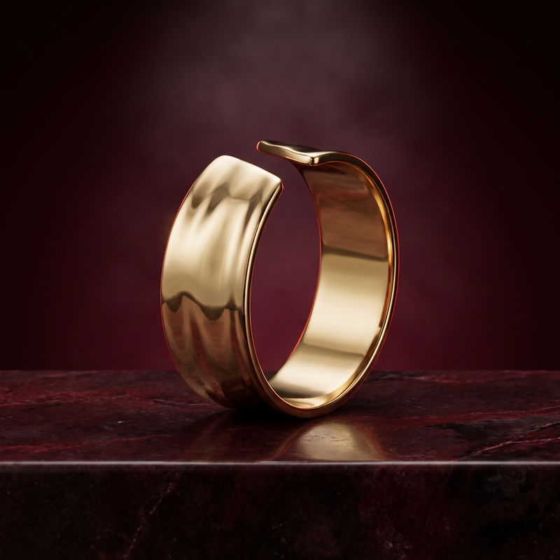 Bold Open Band Ring - 8 MM