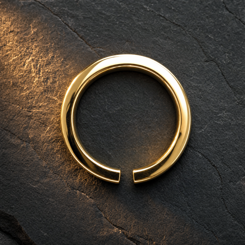 Bold Open Band Ring - 8 MM