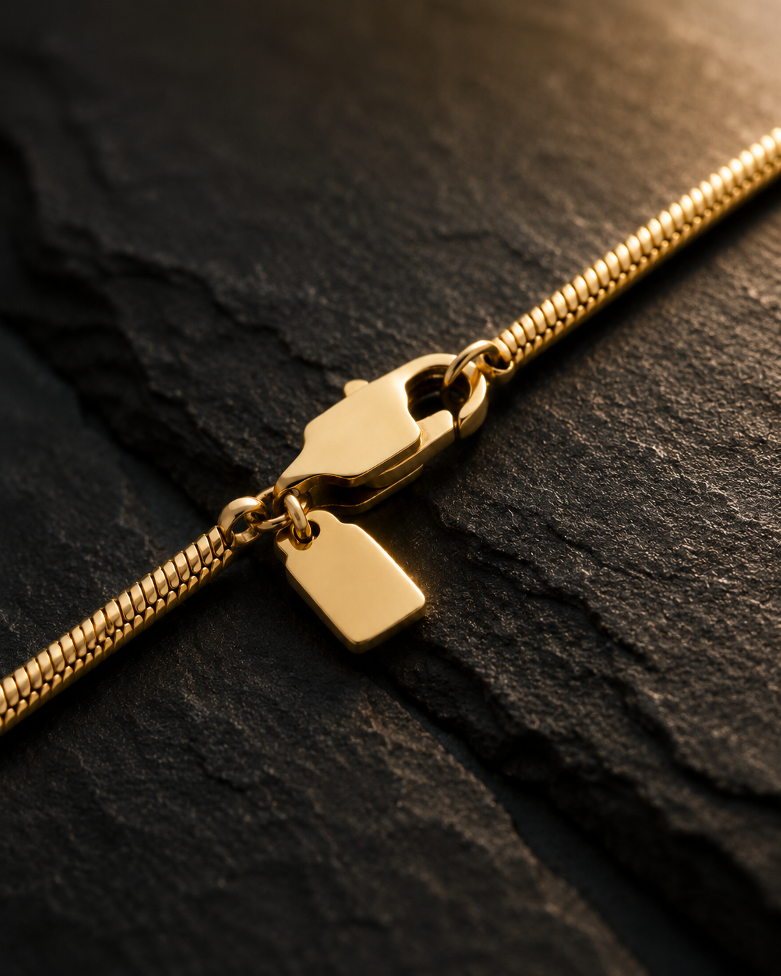 Polished serpentine Chain - 1.2 MM
