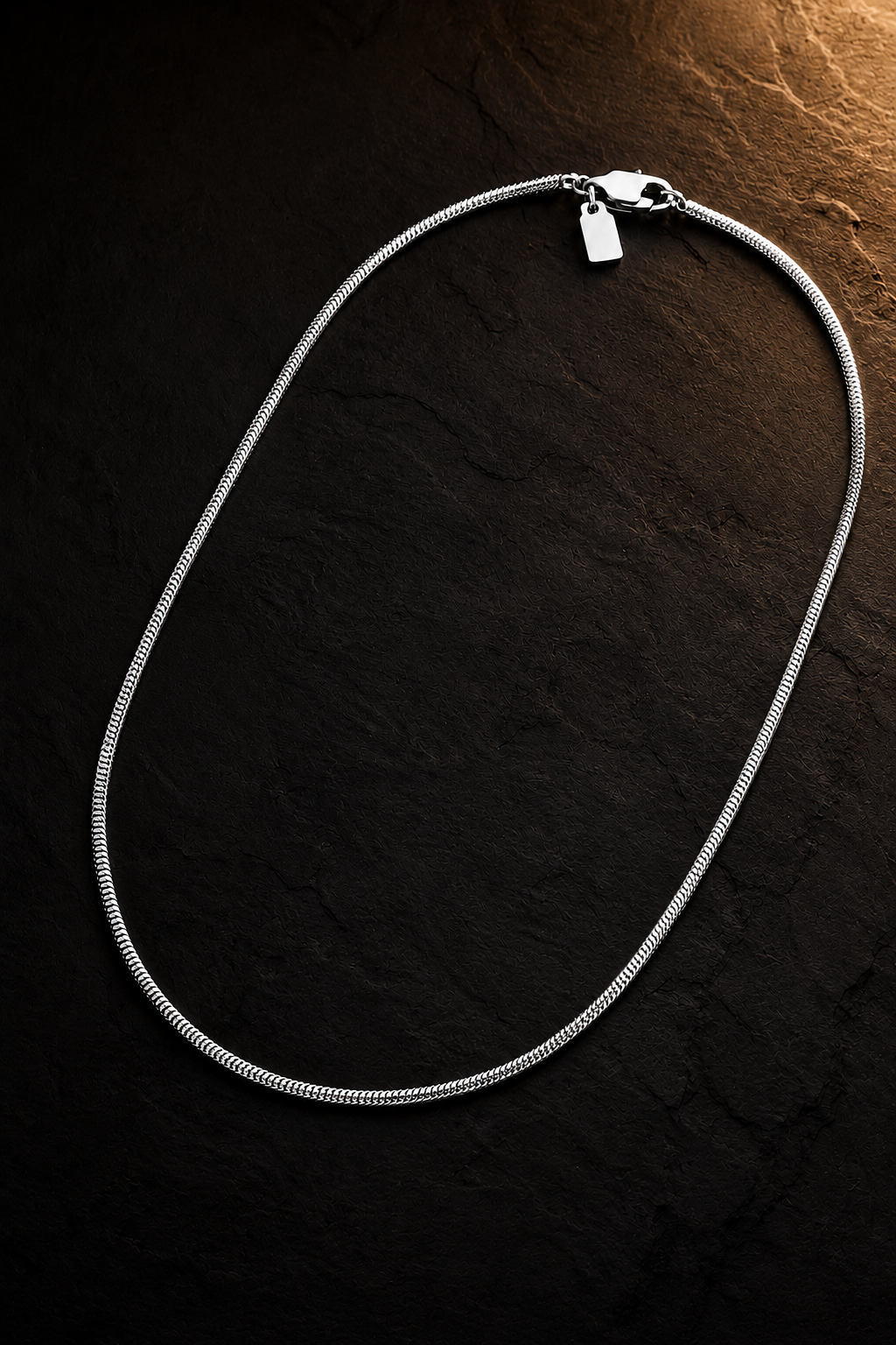 Polished serpentine Chain - 1.2 MM