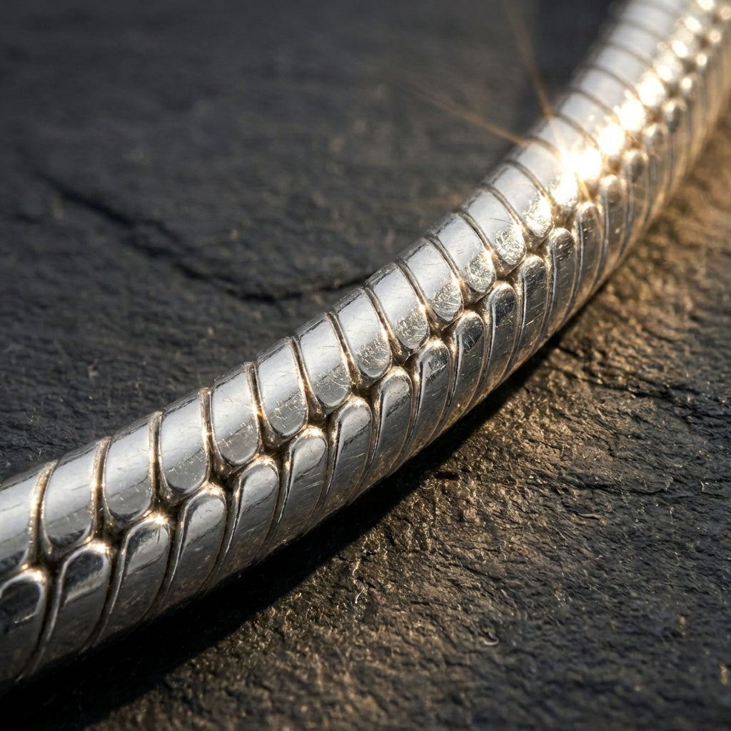 Polished Serpentine Bracelet - 1.8 MM