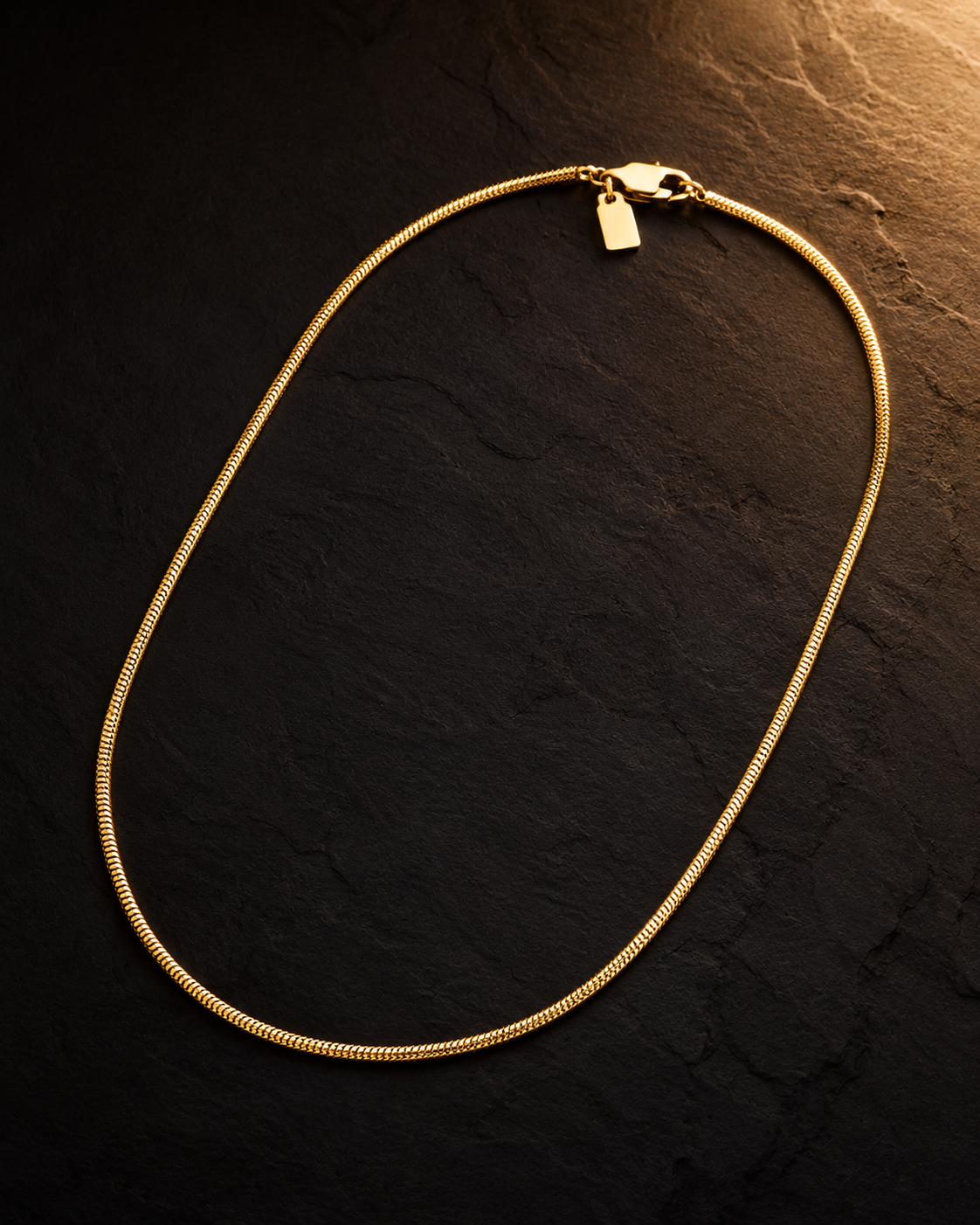Polished serpentine Chain - 1.2 MM