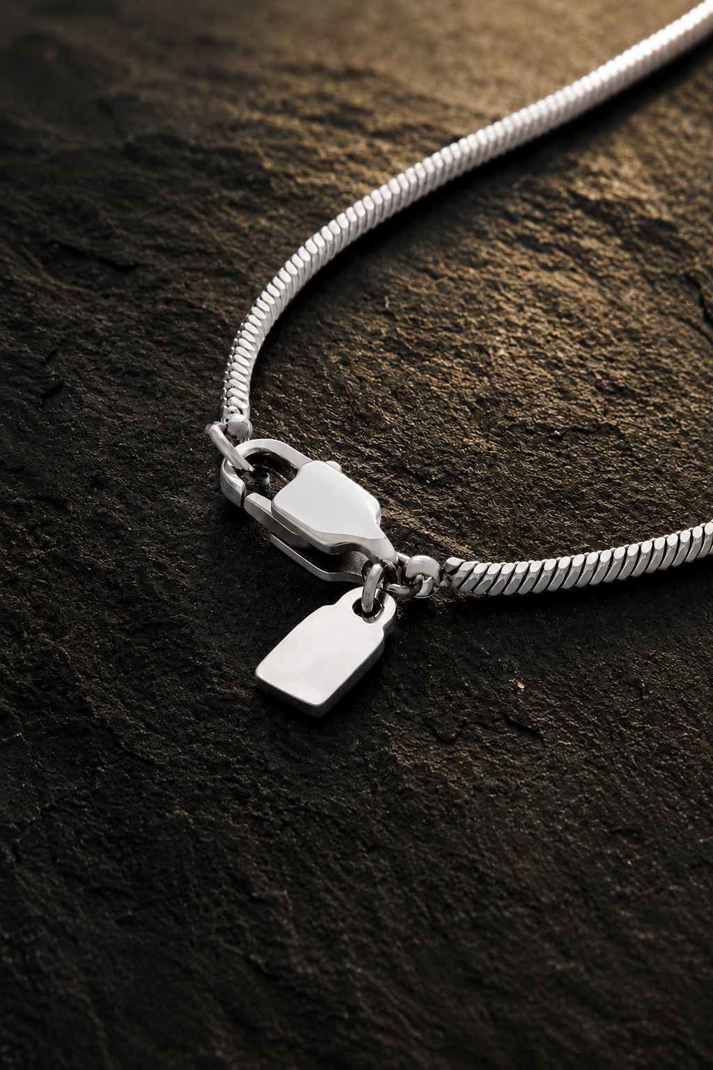 Polished serpentine Chain - 1.2 MM