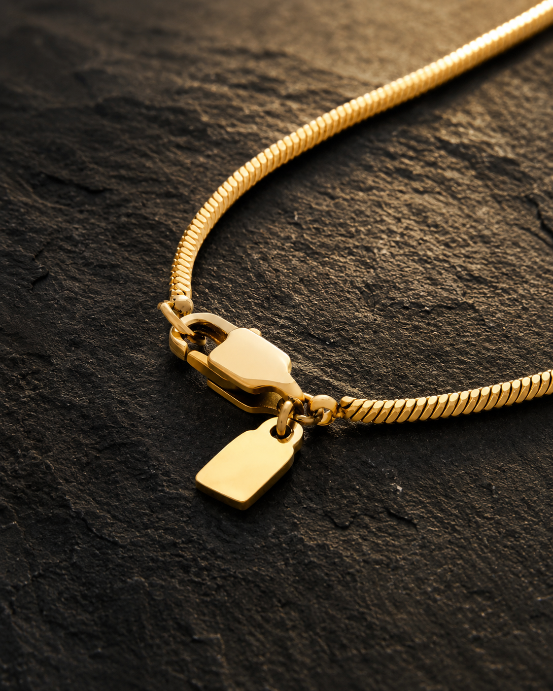 Polished serpentine Chain - 1.2 MM