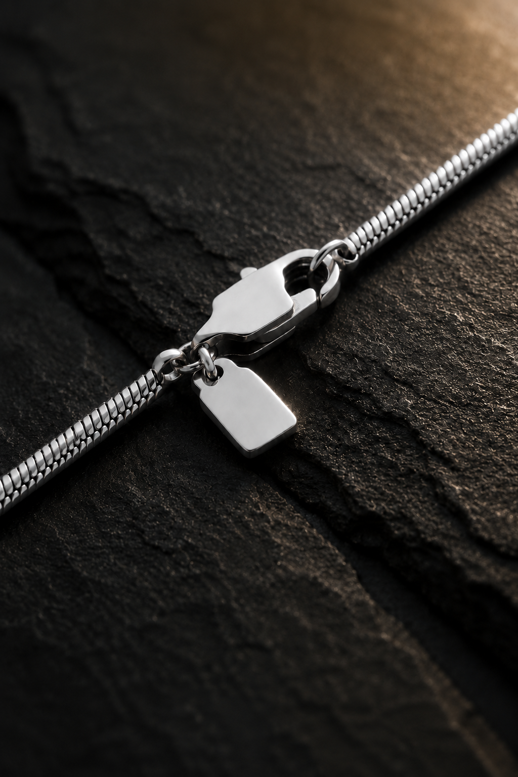 Polished serpentine Chain - 1.2 MM