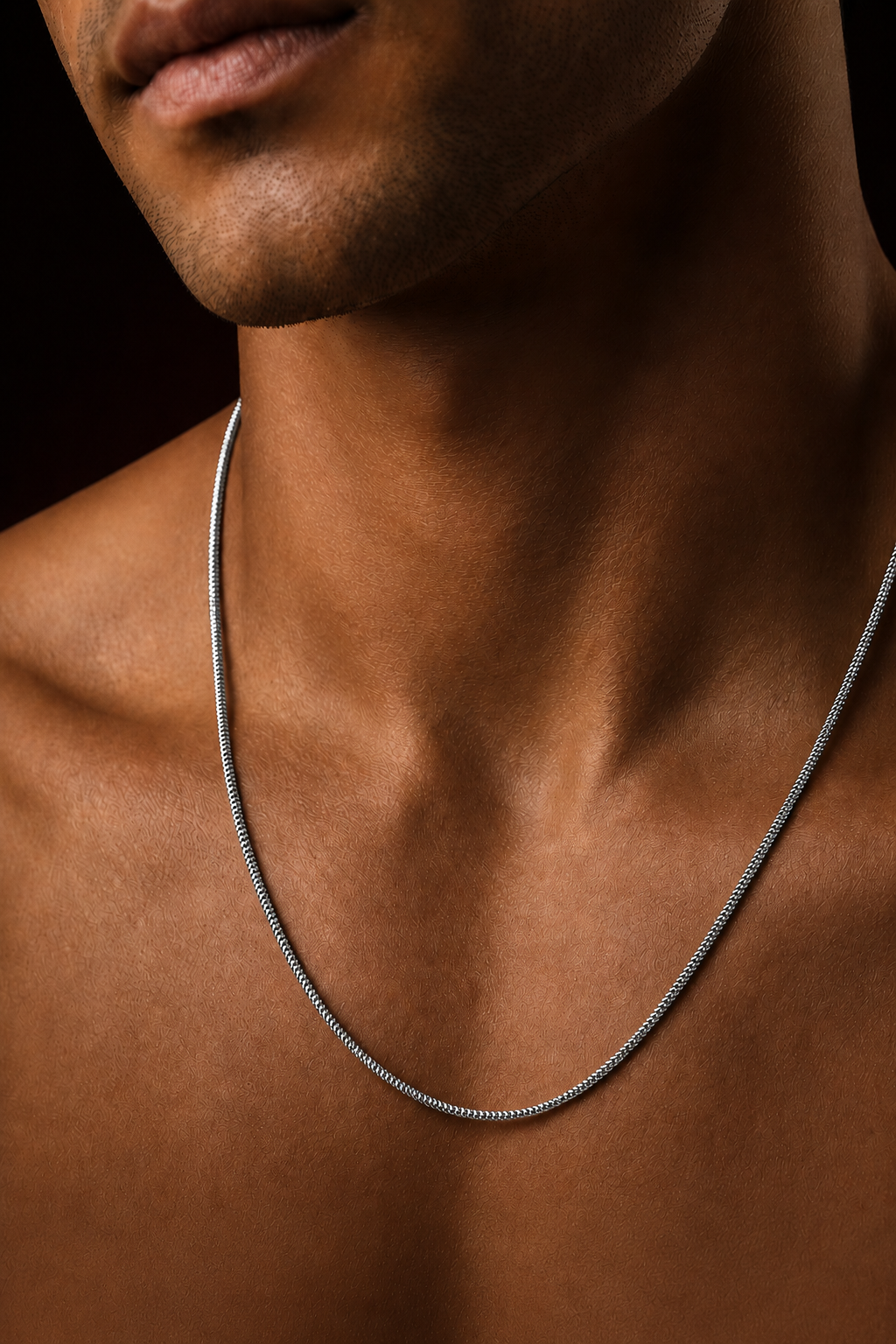 Polished serpentine Chain - 1.2 MM