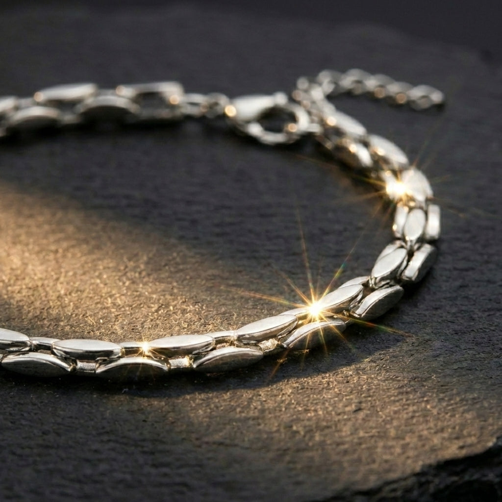 Rubycrab Silver Bracelet - 5 MM