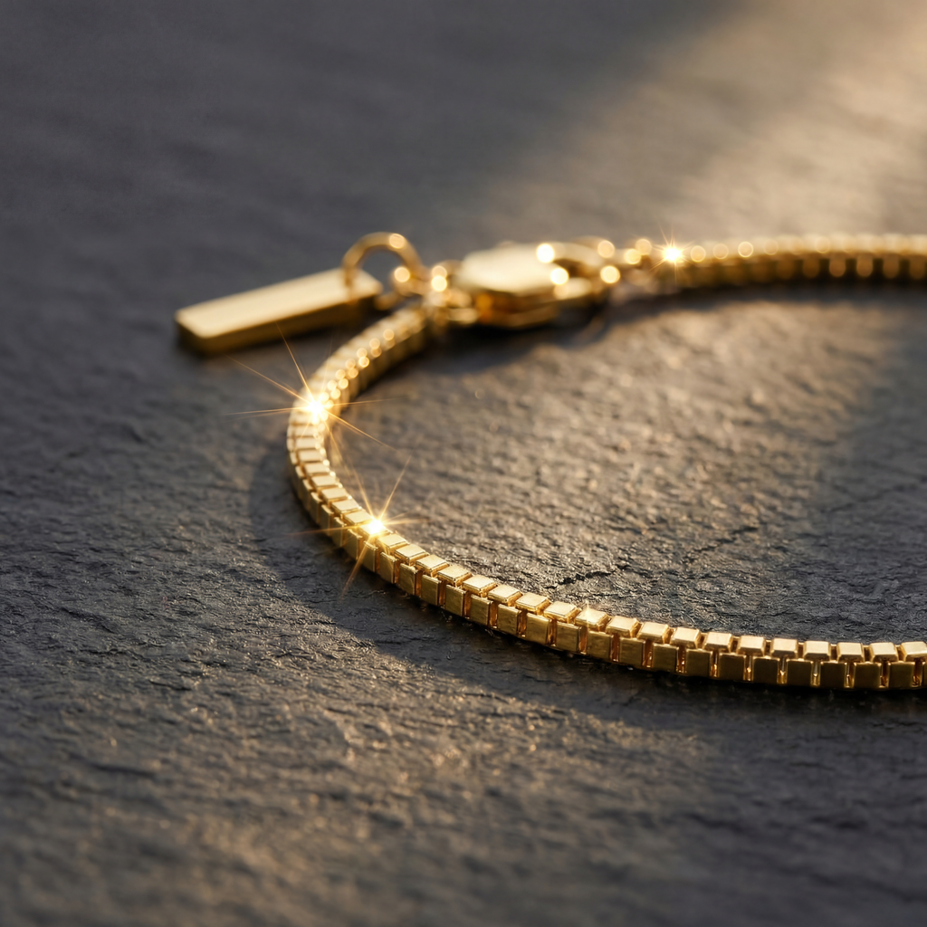 Cubed Serpentine Bracelet - 1.5 MM