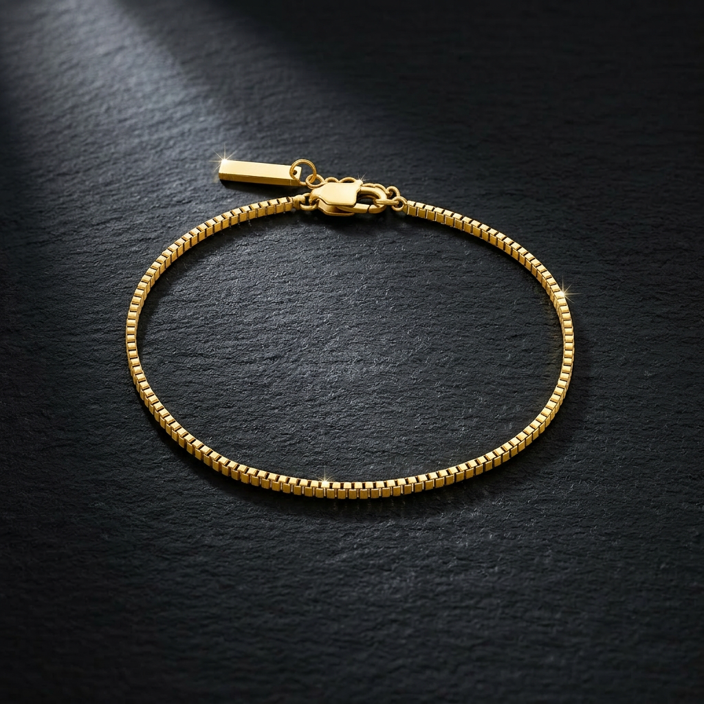 Cubed Serpentine Bracelet - 1.5 MM