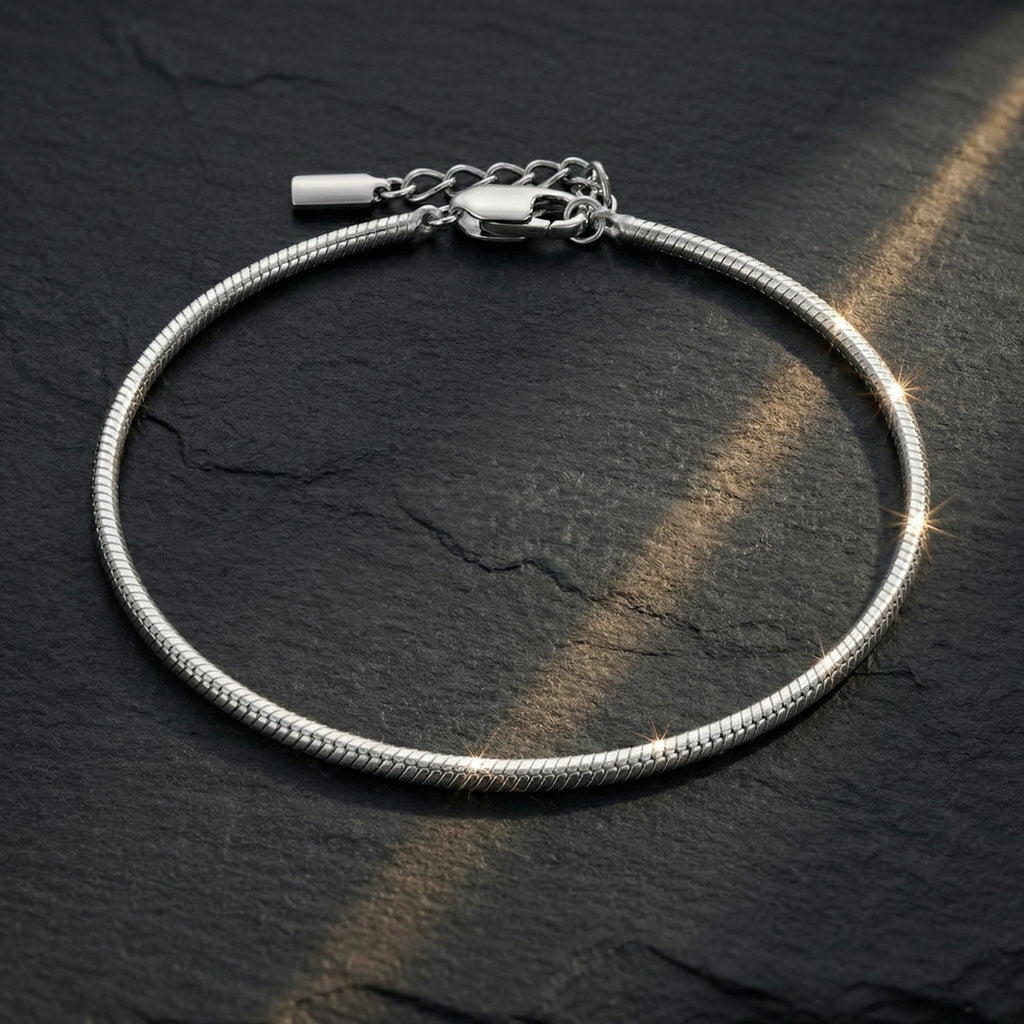 Polished Serpentine Bracelet - 1.8 MM