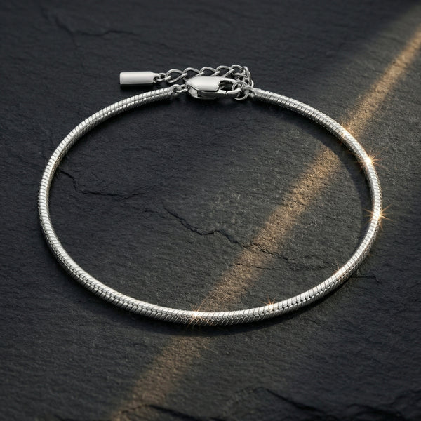 Polished Serpentine Bracelet - 1.8 MM