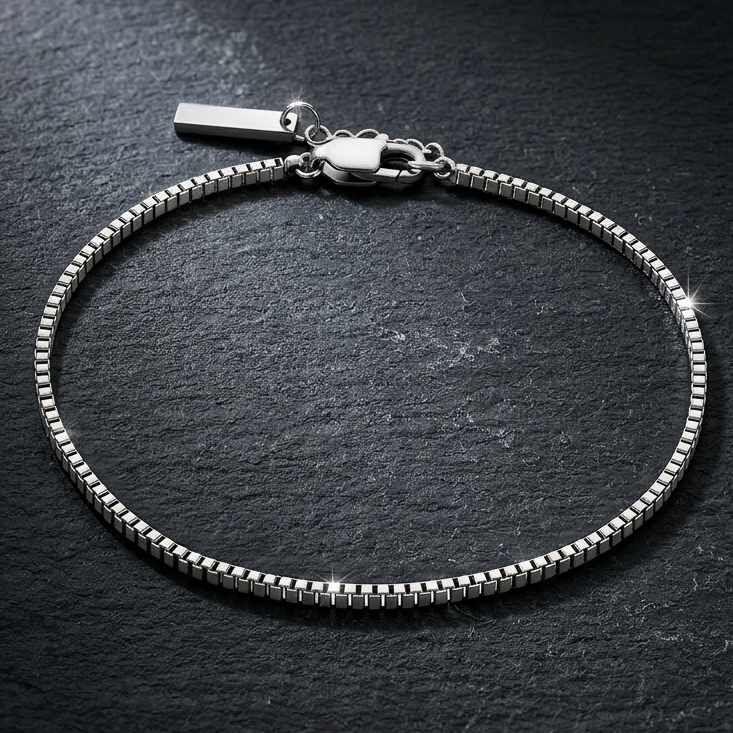 Cubed Serpentine Bracelet - 1.5 MM