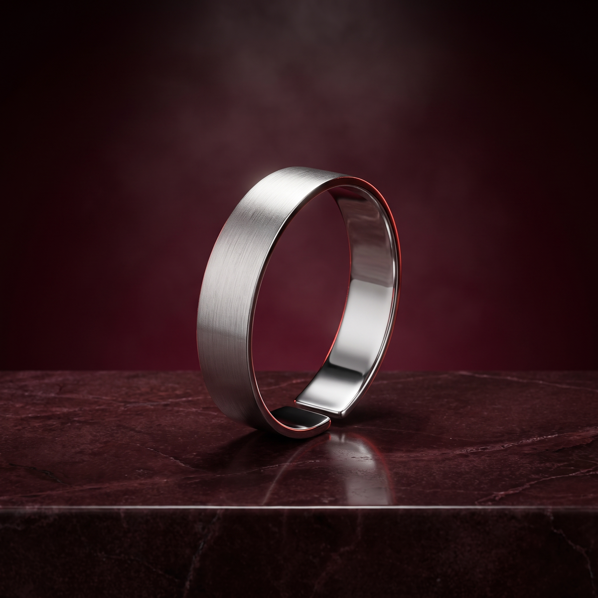 Open Band Ring 4 MM - Silver