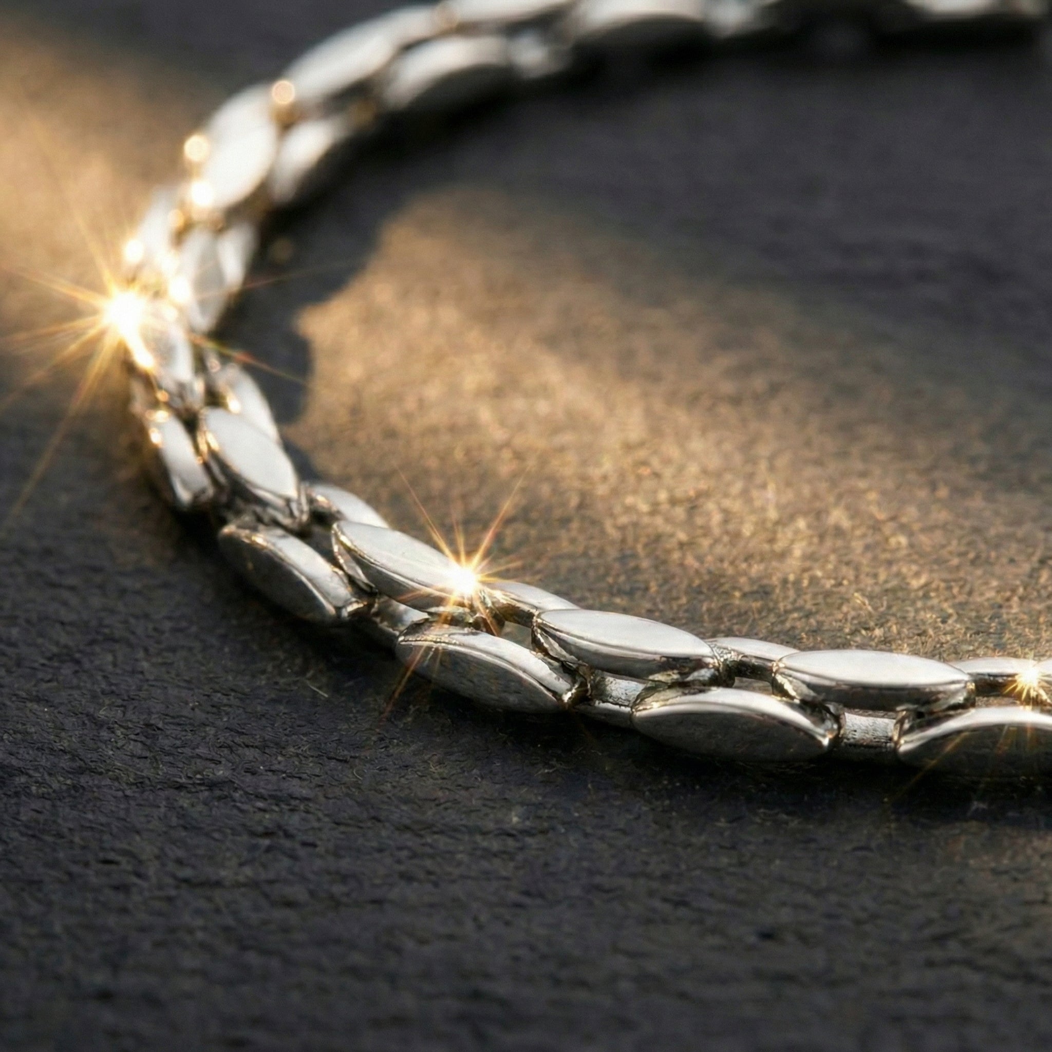 Rubycrab Silver bracelet- 3 MM